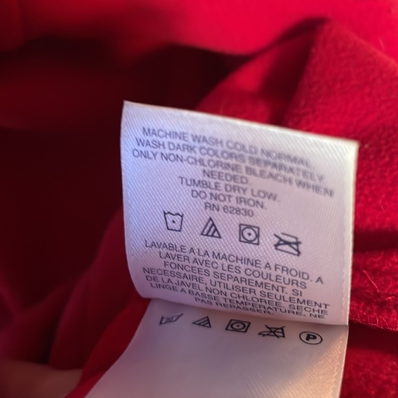 Lands’End size 3xl red womens fleece zip up jacket. - Picture 6 of 6